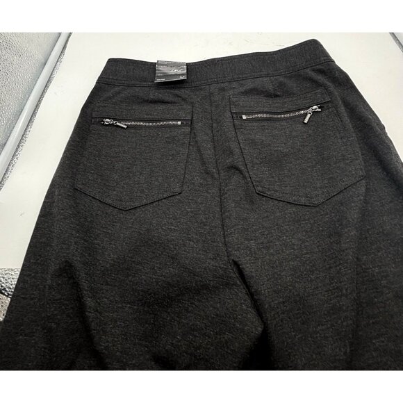 INC International Concepts High Rise Straight Ponte Pants, Dark Heather Gray, M - Picture 13 of 14